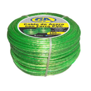 CABLE DE ACERO CON FORRO DE PVC